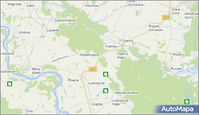 mapa Kietlów, Kietlów na mapie Targeo