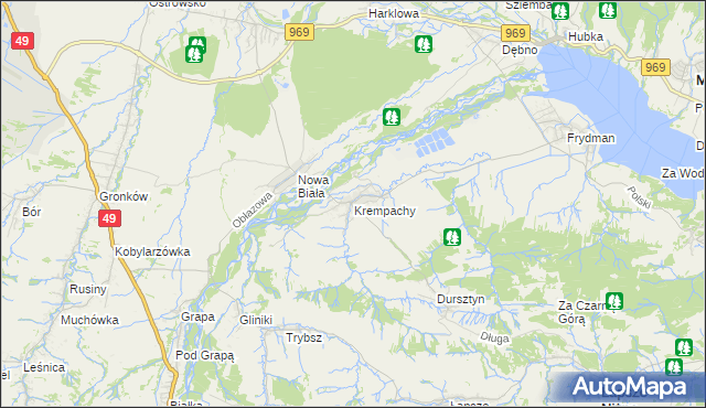 mapa Krempachy, Krempachy na mapie Targeo