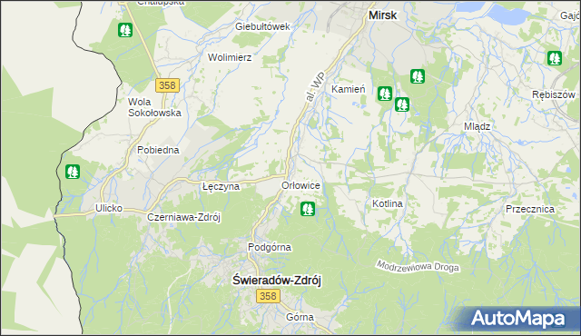 mapa Krobica, Krobica na mapie Targeo