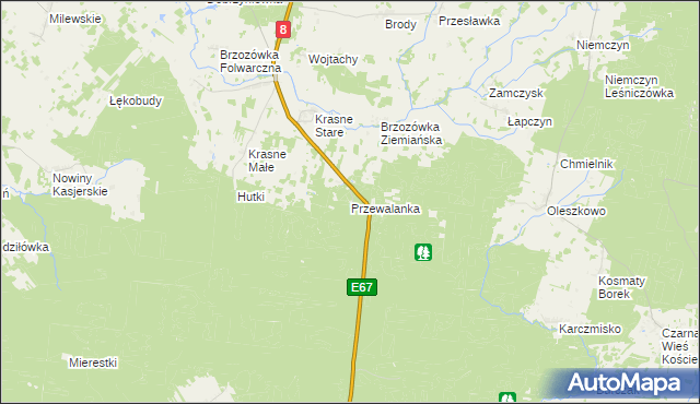 mapa Przewalanka, Przewalanka na mapie Targeo