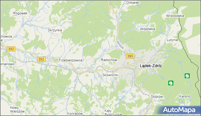 mapa Radochów, Radochów na mapie Targeo