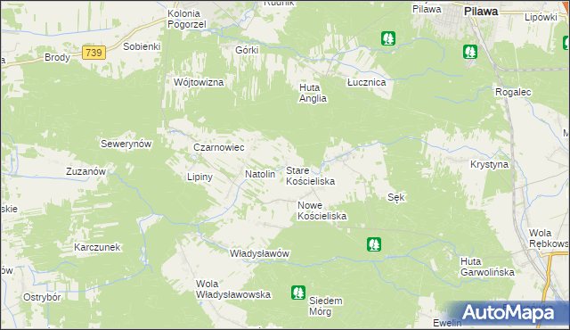 mapa Stare Kościeliska, Stare Kościeliska na mapie Targeo