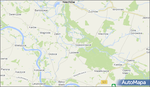 mapa Szaszorowice, Szaszorowice na mapie Targeo