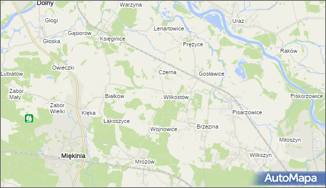 mapa Wilkostów, Wilkostów na mapie Targeo