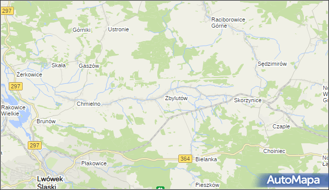 mapa Zbylutów, Zbylutów na mapie Targeo