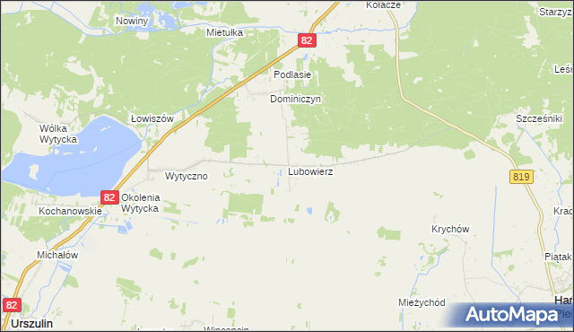 mapa Lubowierz, Lubowierz na mapie Targeo