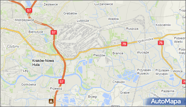 mapa Pleszów, Pleszów na mapie Targeo