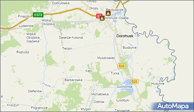 mapa Myszkowiec, Myszkowiec na mapie Targeo