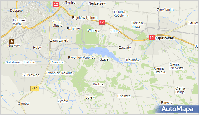 mapa Szałe, Szałe na mapie Targeo