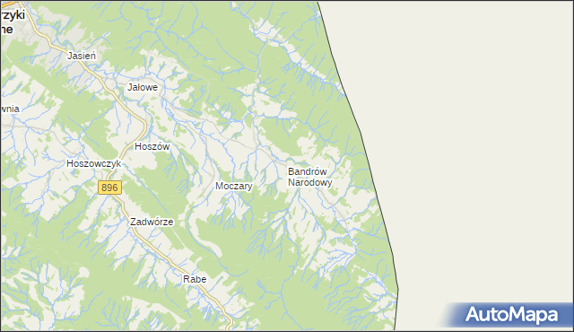 mapa Bandrów Narodowy, Bandrów Narodowy na mapie Targeo