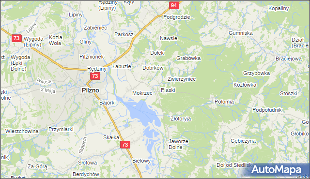 mapa Gołęczyna, Gołęczyna na mapie Targeo