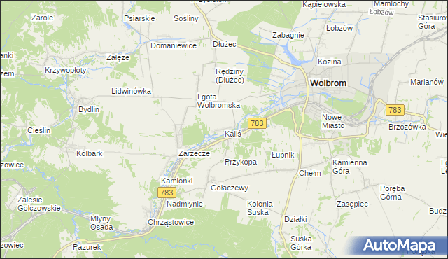 mapa Kaliś, Kaliś na mapie Targeo