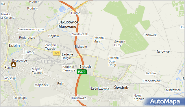 mapa Kolonia Świdnik Mały, Kolonia Świdnik Mały na mapie Targeo