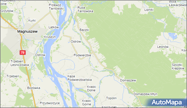 mapa Podłęż, Podłęż na mapie Targeo