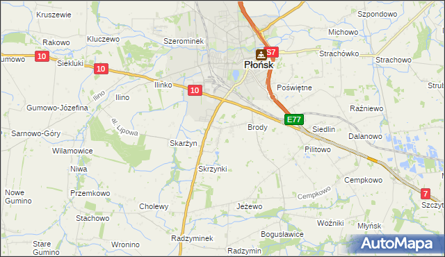 mapa Bońki, Bońki na mapie Targeo