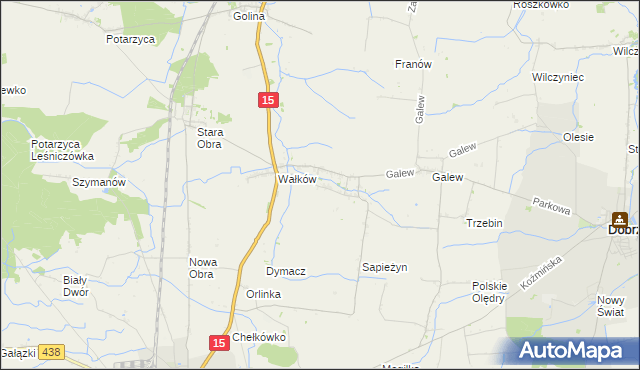 mapa Borzęcice, Borzęcice na mapie Targeo