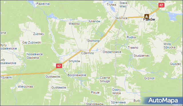 mapa Czermno-Kolonia, Czermno-Kolonia na mapie Targeo