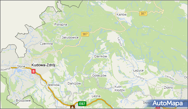 mapa Darnków, Darnków na mapie Targeo