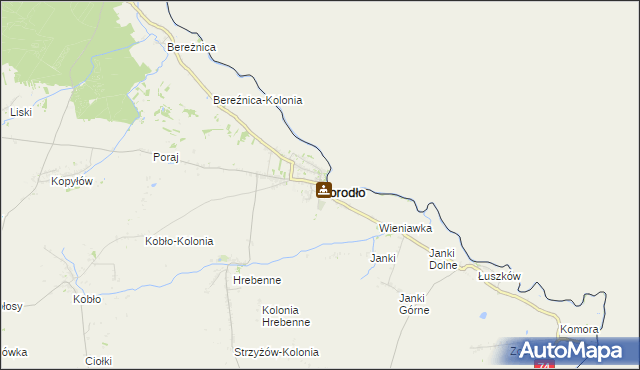 mapa Horodło, Horodło na mapie Targeo