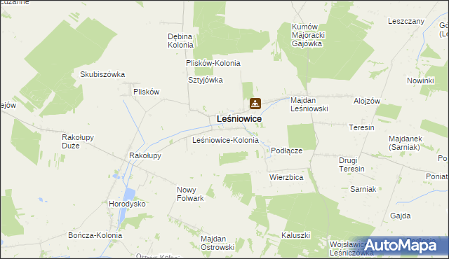 mapa Janówka gmina Leśniowice, Janówka gmina Leśniowice na mapie Targeo
