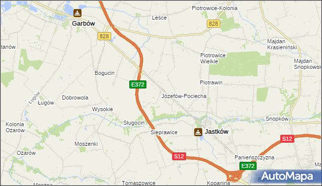 mapa Józefów-Pociecha, Józefów-Pociecha na mapie Targeo