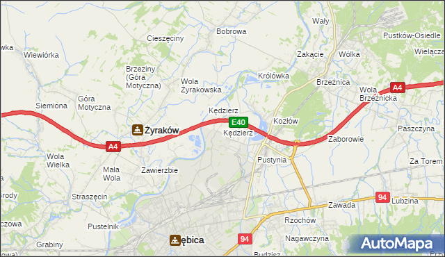 mapa Kędzierz, Kędzierz na mapie Targeo