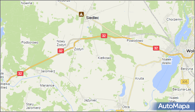 mapa Kiełkowo, Kiełkowo na mapie Targeo