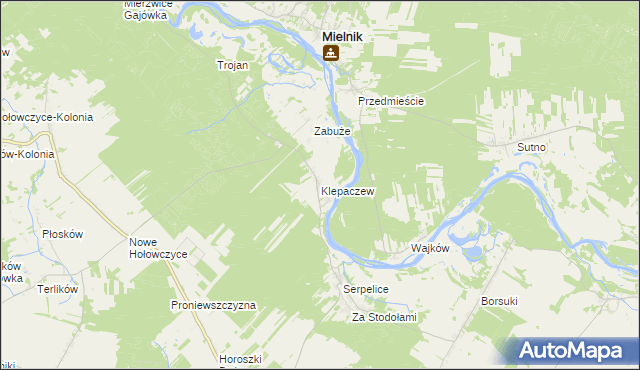 mapa Klepaczew, Klepaczew na mapie Targeo
