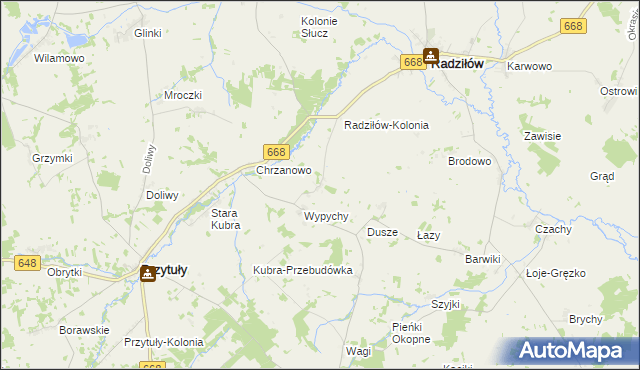 mapa Konopki gmina Radziłów, Konopki gmina Radziłów na mapie Targeo