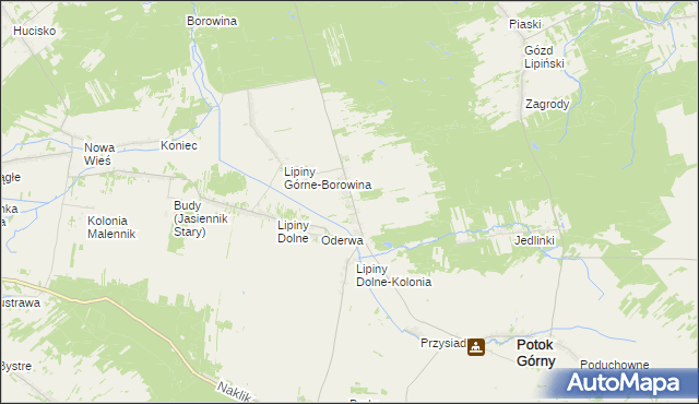 mapa Lipiny Górne-Lewki, Lipiny Górne-Lewki na mapie Targeo
