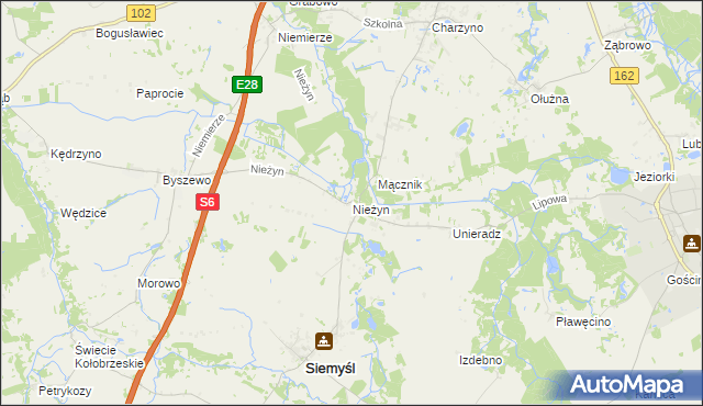 mapa Nieżyn, Nieżyn na mapie Targeo