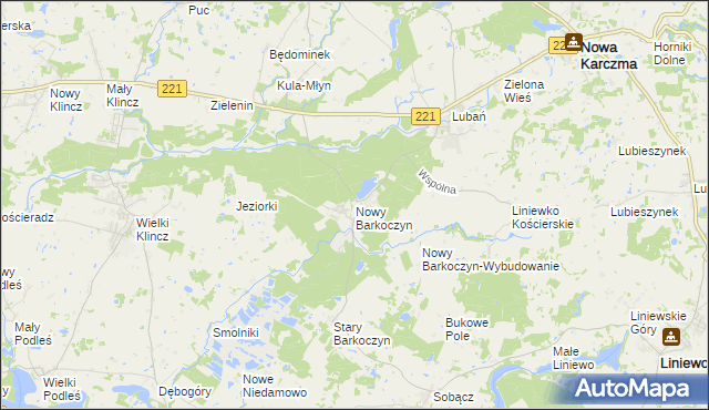 mapa Nowy Barkoczyn, Nowy Barkoczyn na mapie Targeo