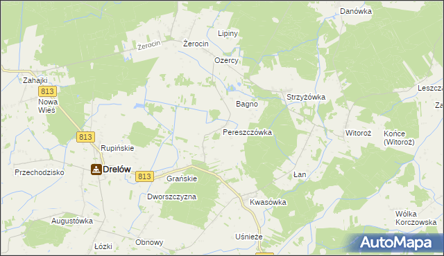 mapa Pereszczówka, Pereszczówka na mapie Targeo