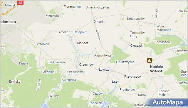 mapa Posadówka, Posadówka na mapie Targeo