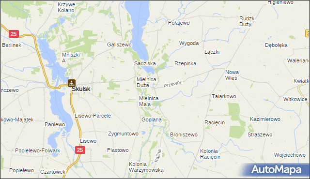 mapa Przewóz gmina Piotrków Kujawski, Przewóz gmina Piotrków Kujawski na mapie Targeo