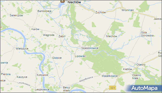 mapa Szaszorowice, Szaszorowice na mapie Targeo