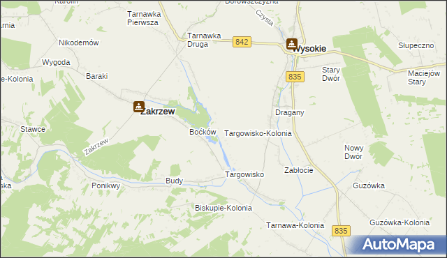 mapa Targowisko-Kolonia, Targowisko-Kolonia na mapie Targeo