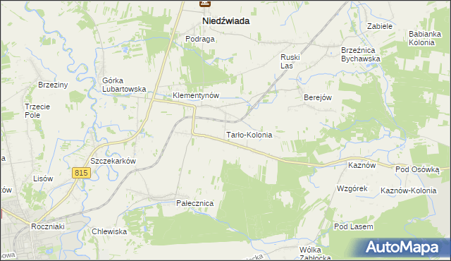 mapa Tarło-Kolonia, Tarło-Kolonia na mapie Targeo