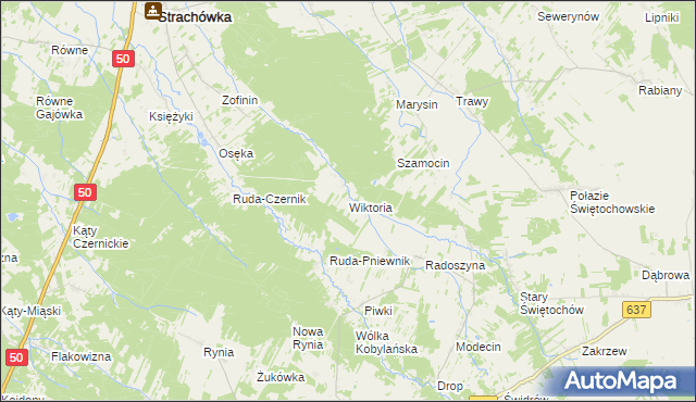 mapa Wiktoria, Wiktoria na mapie Targeo