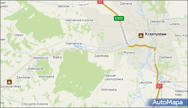 mapa Zażółkiew, Zażółkiew na mapie Targeo