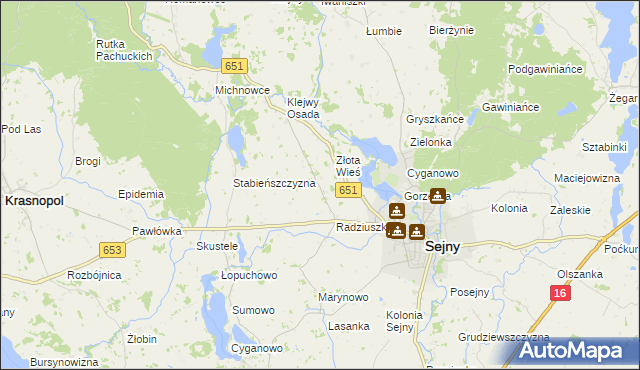 mapa Babańce, Babańce na mapie Targeo