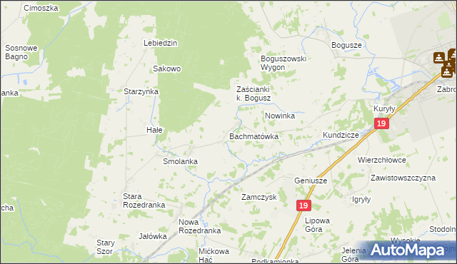 mapa Bachmatówka, Bachmatówka na mapie Targeo