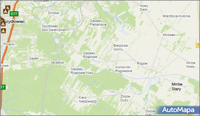 mapa Bieszków Dolny, Bieszków Dolny na mapie Targeo