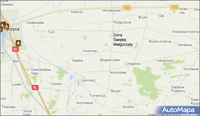 mapa Bogdańczew, Bogdańczew na mapie Targeo