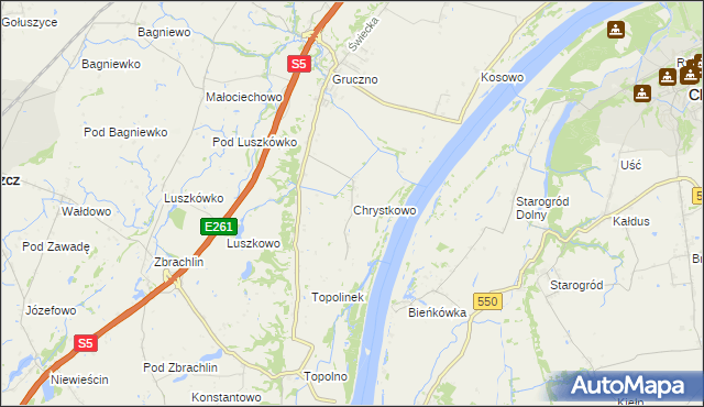 mapa Chrystkowo, Chrystkowo na mapie Targeo