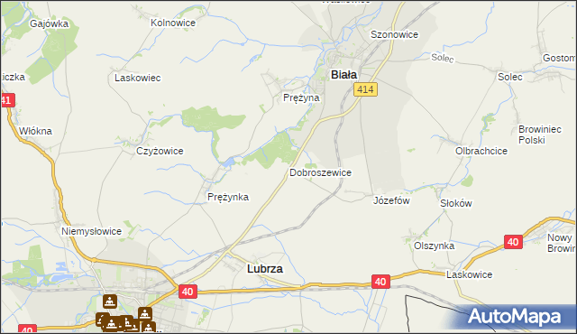 mapa Dobroszewice, Dobroszewice na mapie Targeo