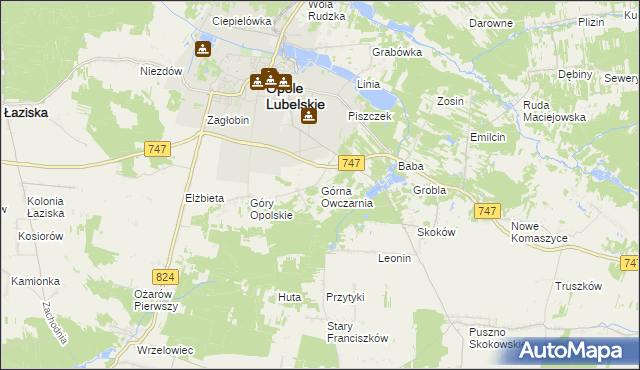 mapa Górna Owczarnia, Górna Owczarnia na mapie Targeo