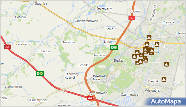 mapa Jaszków, Jaszków na mapie Targeo