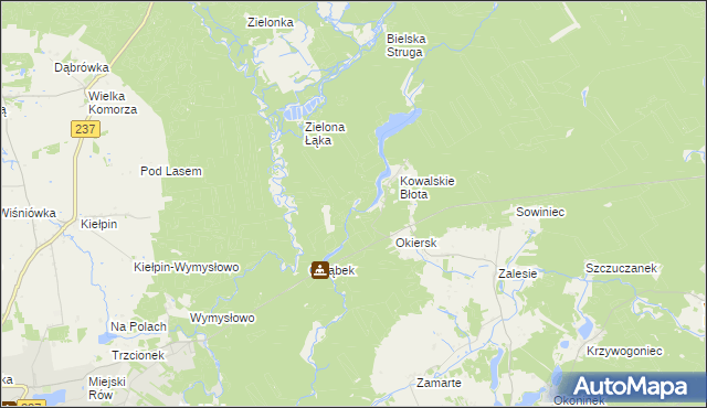 mapa Kiełpiński Most, Kiełpiński Most na mapie Targeo