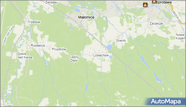 mapa Lubiechów, Lubiechów na mapie Targeo